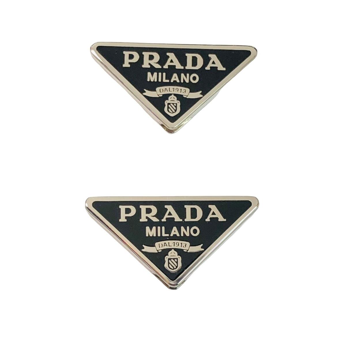 Prada PR 57YS 52ZV 59ZV Silver/ Black Replacement Side Icon Logo