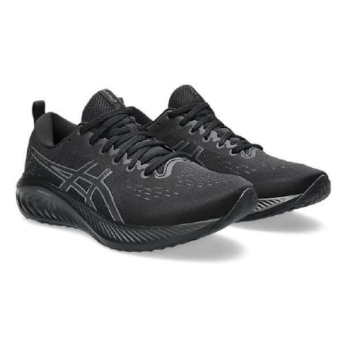 Asics Men`s Lightweight Cushioned Breathable Running Sneakers Med X Wide Black