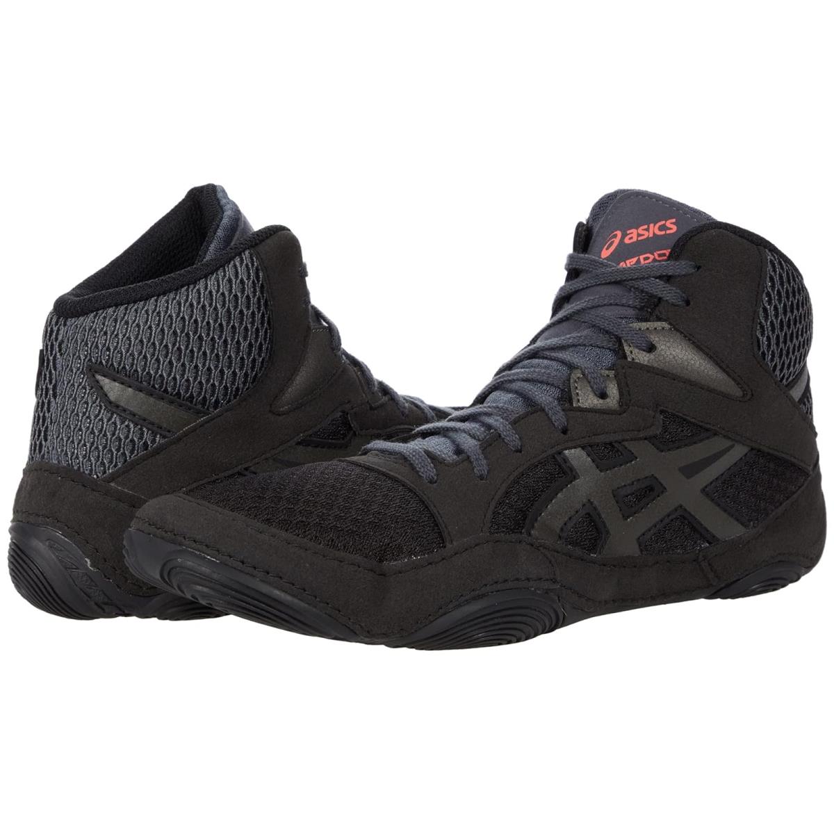 Man`s Sneakers Athletic Shoes Asics Snapdown 3 Wrestling Shoe Black/Gunmetal