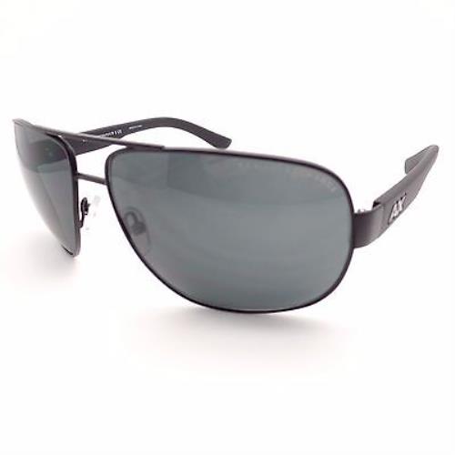 Armani Exchange 2012 6063/87 Satin Black Grey Sunglasses r