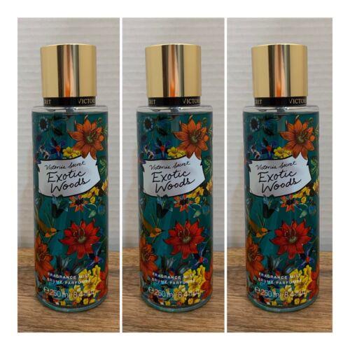 Victoria s Secret Exotic Woods Fragrance Mist 8 Fl.oz. Lot of 3