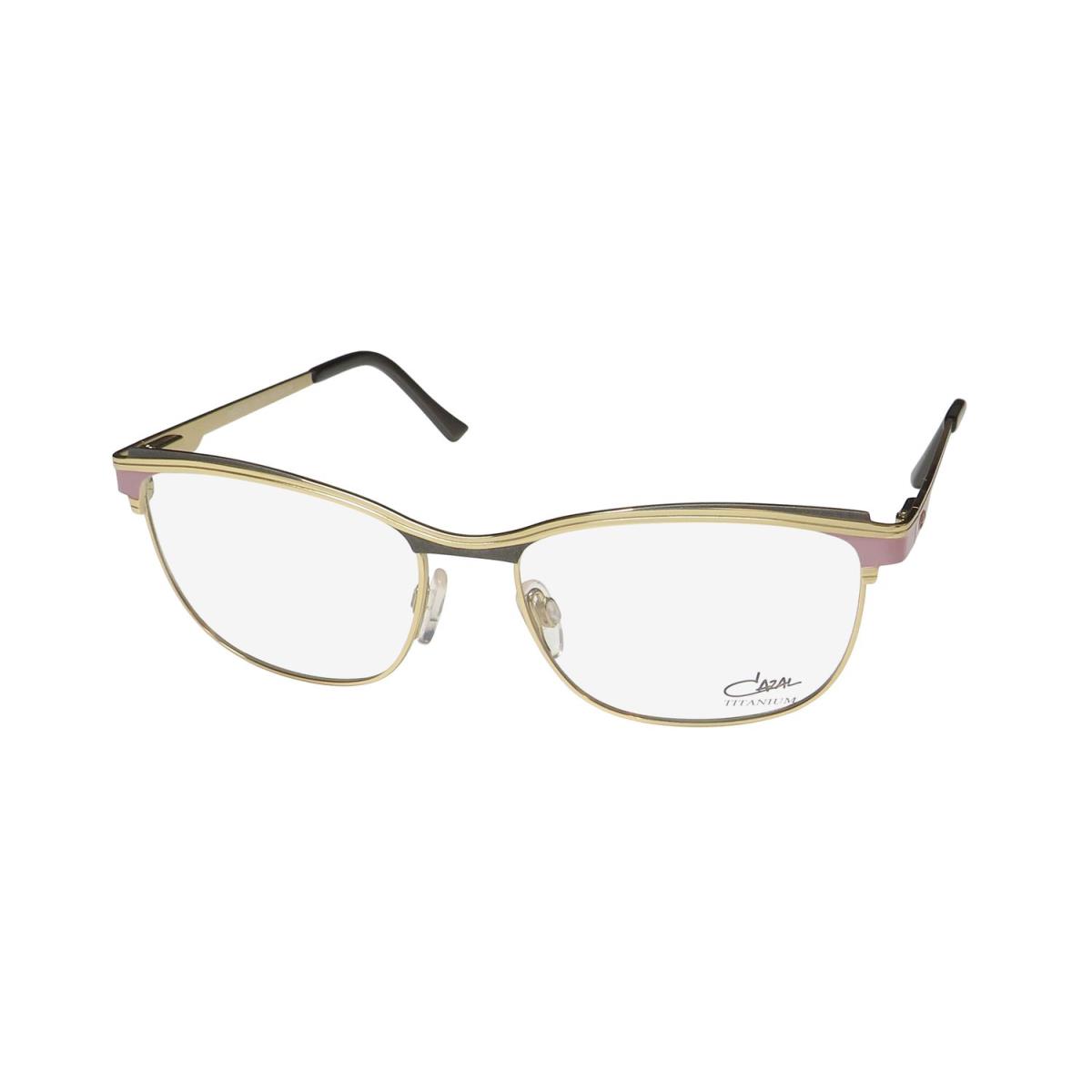 Cazal 1250 Titanium Imported From Germany Rare Eyeglass Frame/glasses Gold / Gray / Lilac