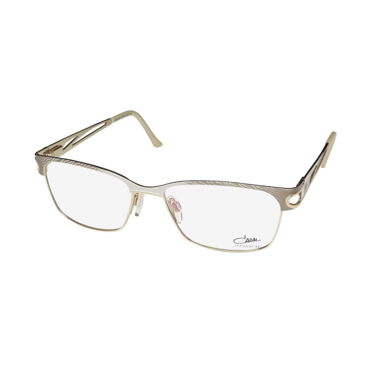 Cazal 4244 Titanium Made IN Germany Full-rim Eyeglass Frame/eyewear Ivory / Silver