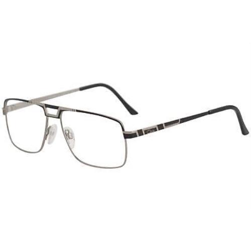 Cazal Men`s Eyeglasses 7068 003 Black/silver Full Rim Optical Frame 57-mm