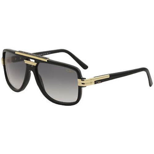 Cazal Legends Men`s 8037 001 Glossy Black/gold Retro Pilot Sunglasses 61-mm
