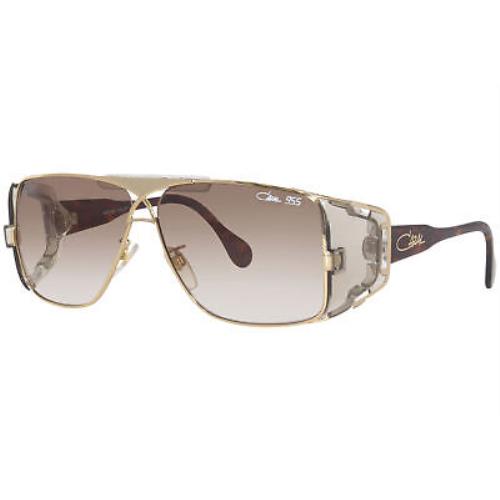 Cazal Legends Men`s 955 097 Havana/gold Full Rim Rectangular Sunglasses 63-mm