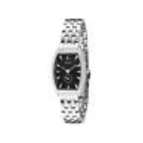 Swiss Made Bulova 63L002 Black Dial Stainless Steel Ladies Watch