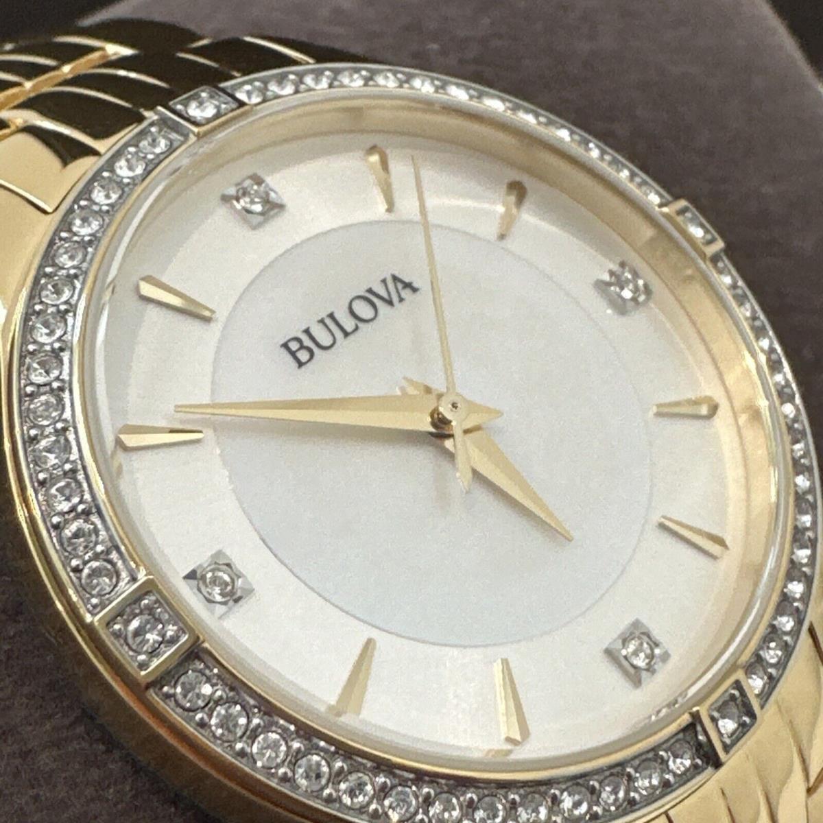 Bulova Women`s Quartz Gold-tone Watch 32mm 98L274