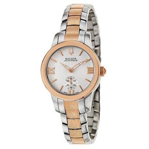 Swiss Made Bulova Accutron 65L104 Masella Two Tone Stainless Steel Ladies Watch