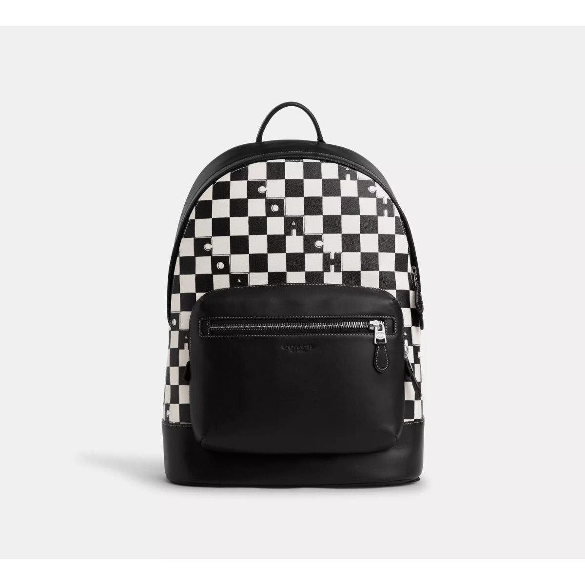 Coach West Backpack with Checkerboard Print CR207