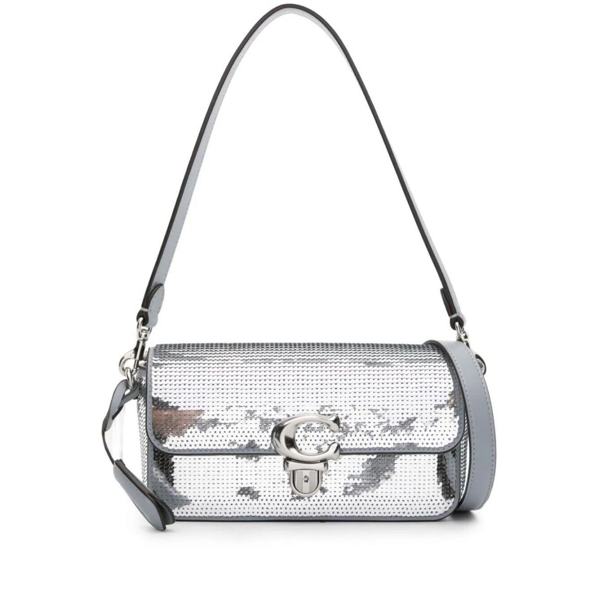 Coach - Studio Baguette Bag - Silver Sequins - Ltd Ed - CM428