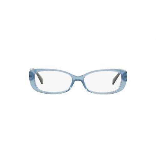 Coach HC6063F 5259 Milky Blue/black Demo Lens 53 mm Women`s Eyeglasses