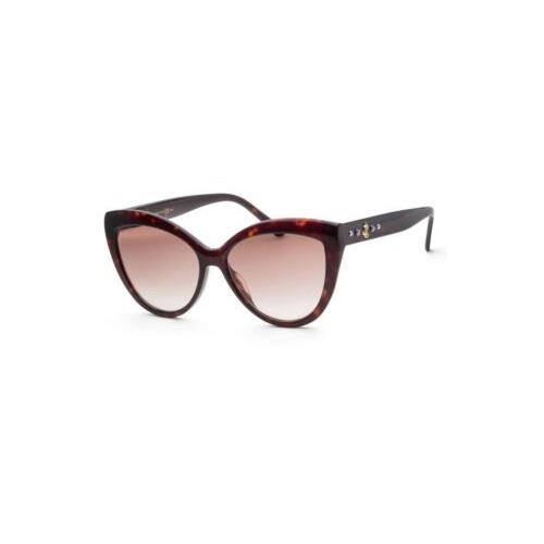 Jimmy Choo JCSINNIEGS-86HA-57 Sunglasses Size 57mm 145mm 16mm Brown Sunglasses - Frame: Brown, Lens: Brown