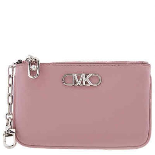 Michael Kors Ladies Royal Pink Parker Small Leather Zip Card Case 32F2S7PD1L-511