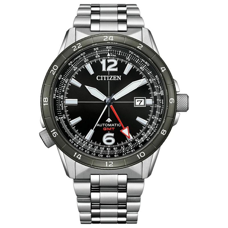 Citizen Promaster Air Automatic Gmt Sapphire Black Dial Men`s Watch NB6046-59E