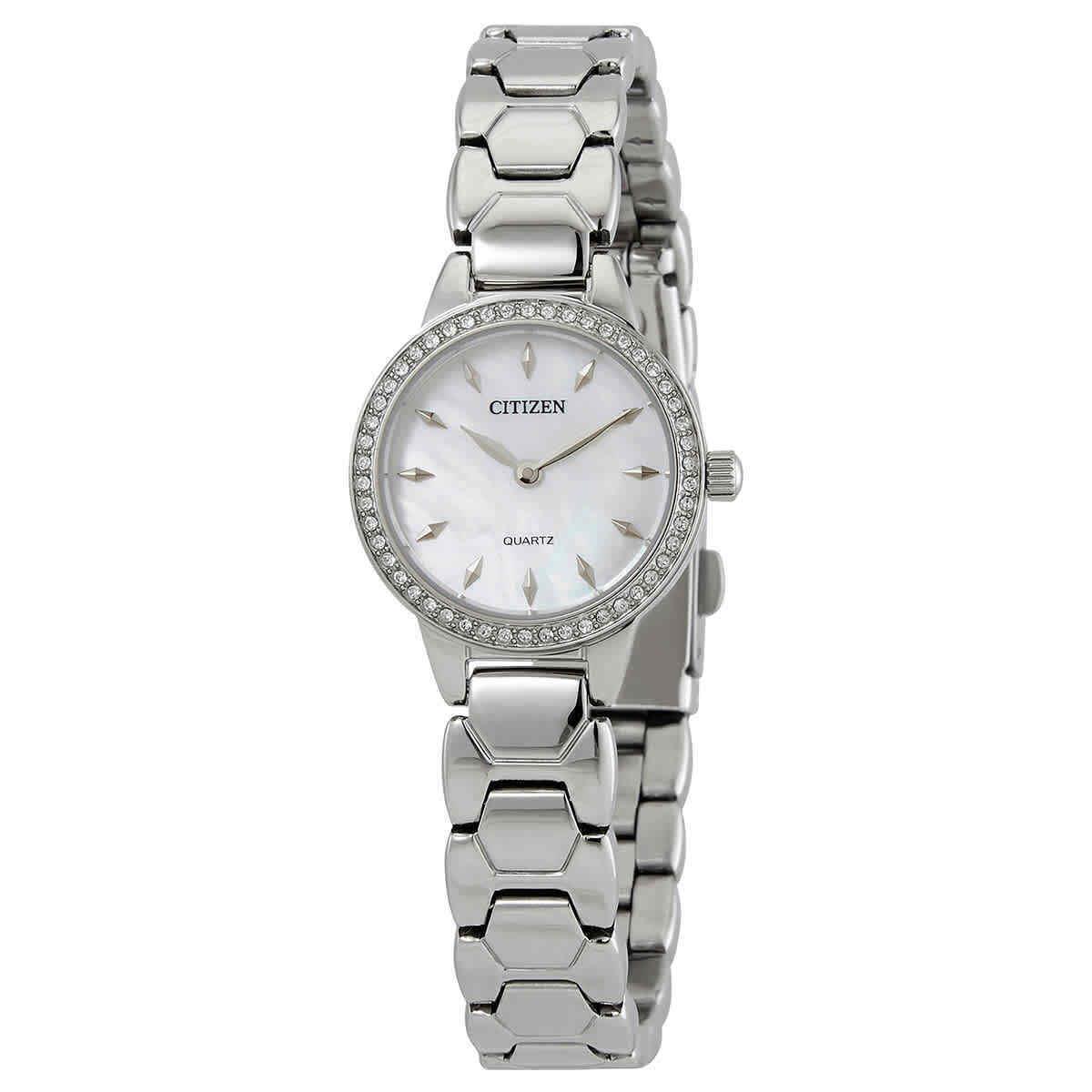 Citizen Quartz Crystal Mop Dial Ladies Watch EZ7010-56D