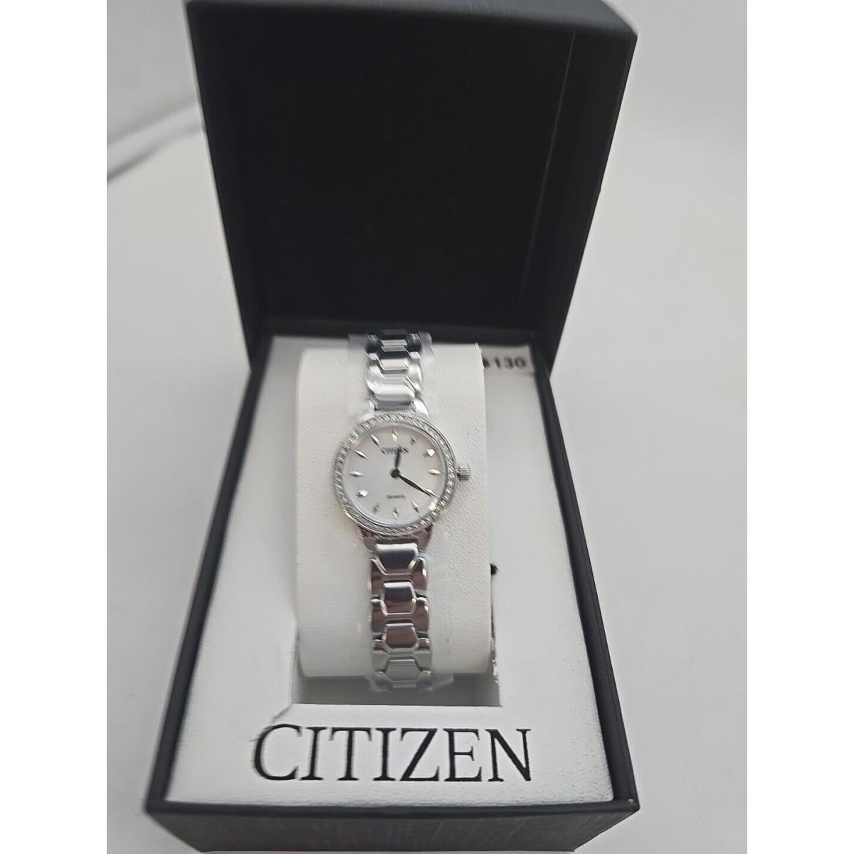 Citizen EZ7010-56D Mother Of Pearl Dial Quartz Analog Ladies Casual Dress Watch