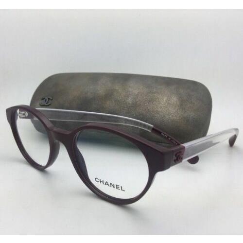Chanel Eyeglasses 3273 1448 49-19 140 Burgundy Clear Frames W/clear Lenses