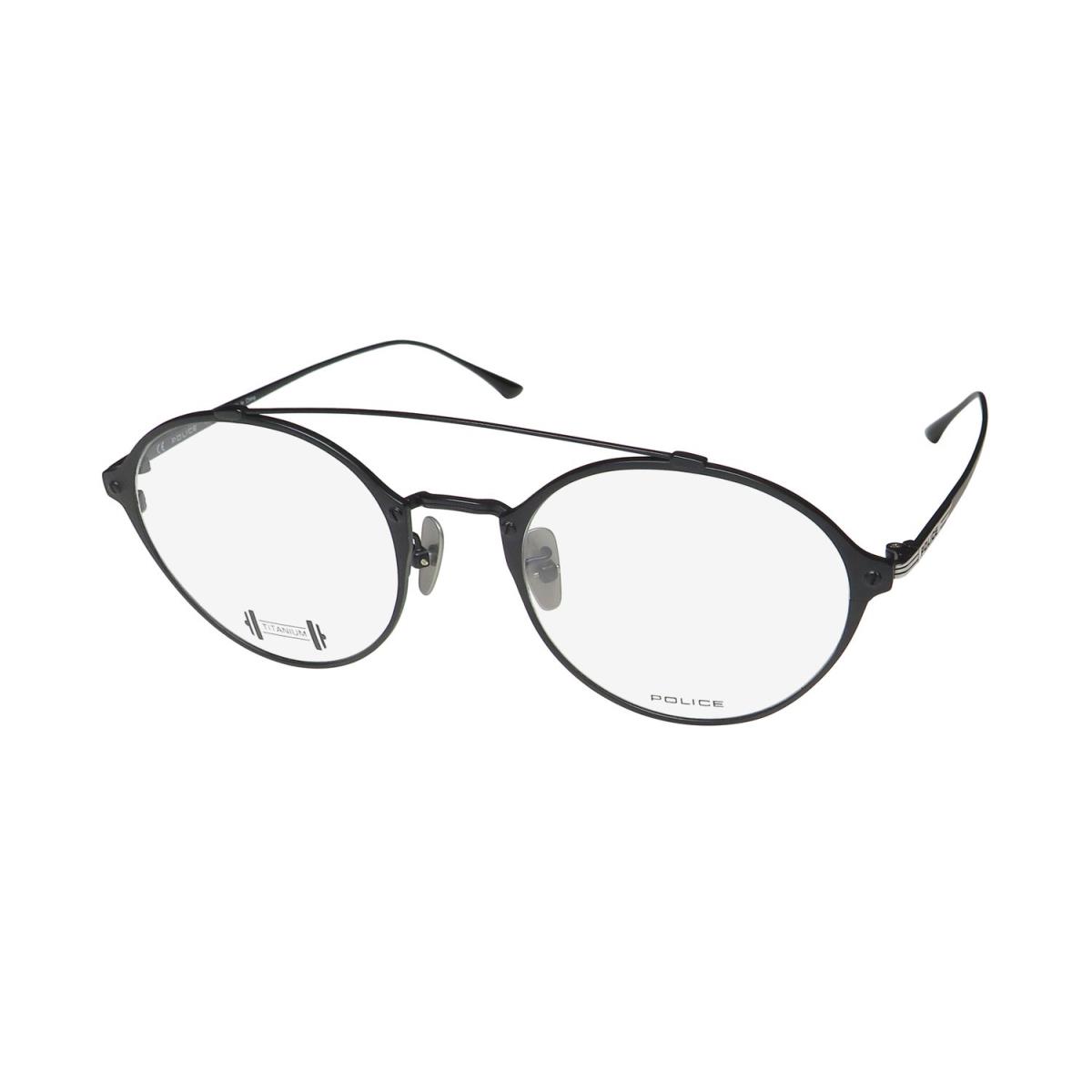 Police VPL991 Titanium Metal Latest Collection Eyeglass Frame/eyewear Black