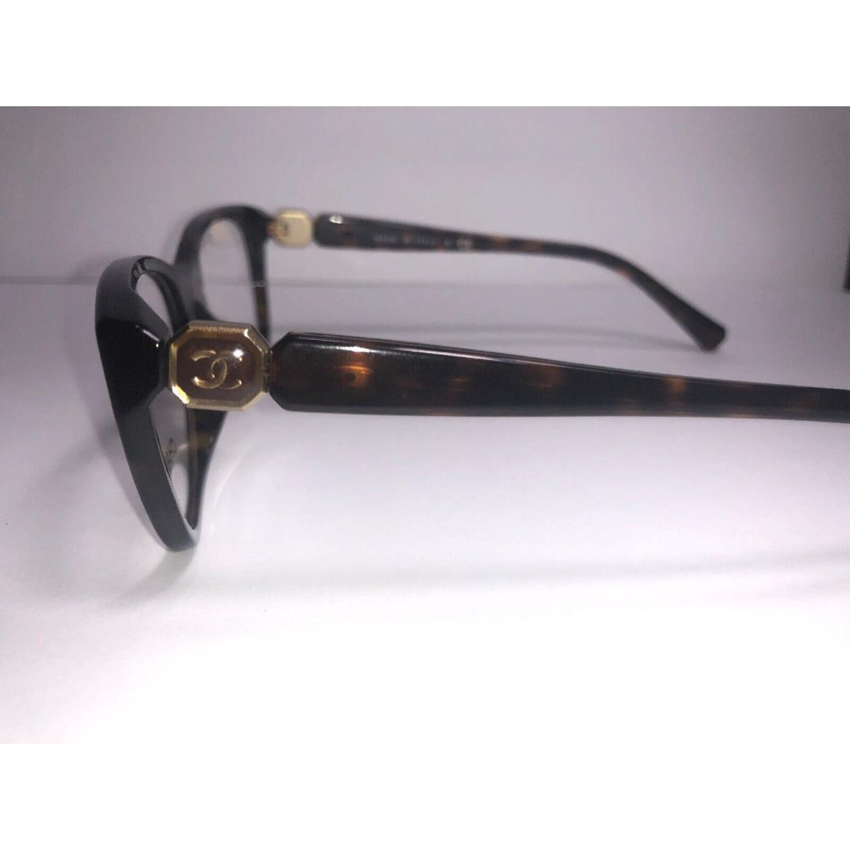 Chanel Eyeglass Frames 3285 c. 714 Dark Tortoise Women Glasses Tiny Scratch