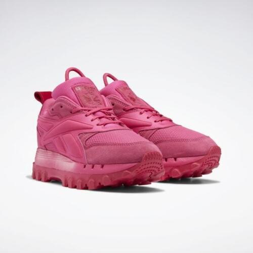 Reebok X Cardi B Women`s Classic Leather Athletic Sneaker Pink Fusion GW8876