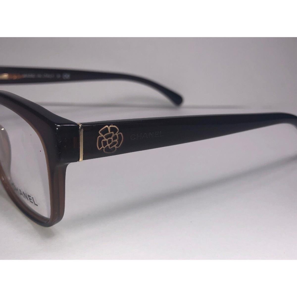 Chanel Eyeglass Frames 3255 c. 538 Brown Women s Glasses Flower Floral