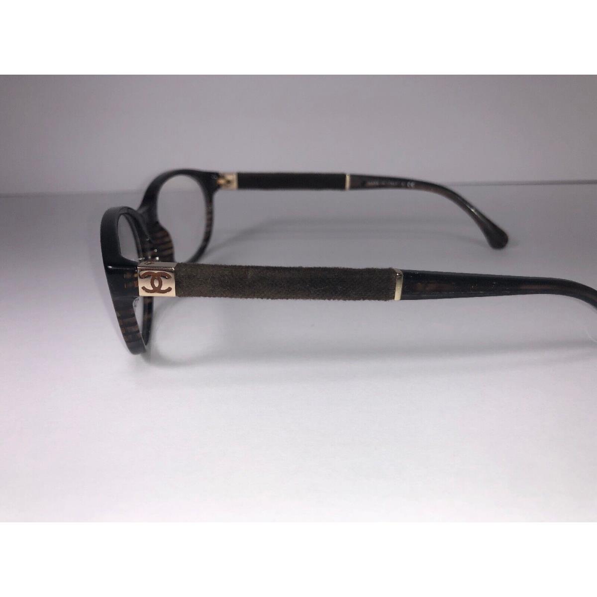 Chanel Eyeglass Frame 3261 c. 1442 Sparkly Brown Women Glasses Velvet Rare