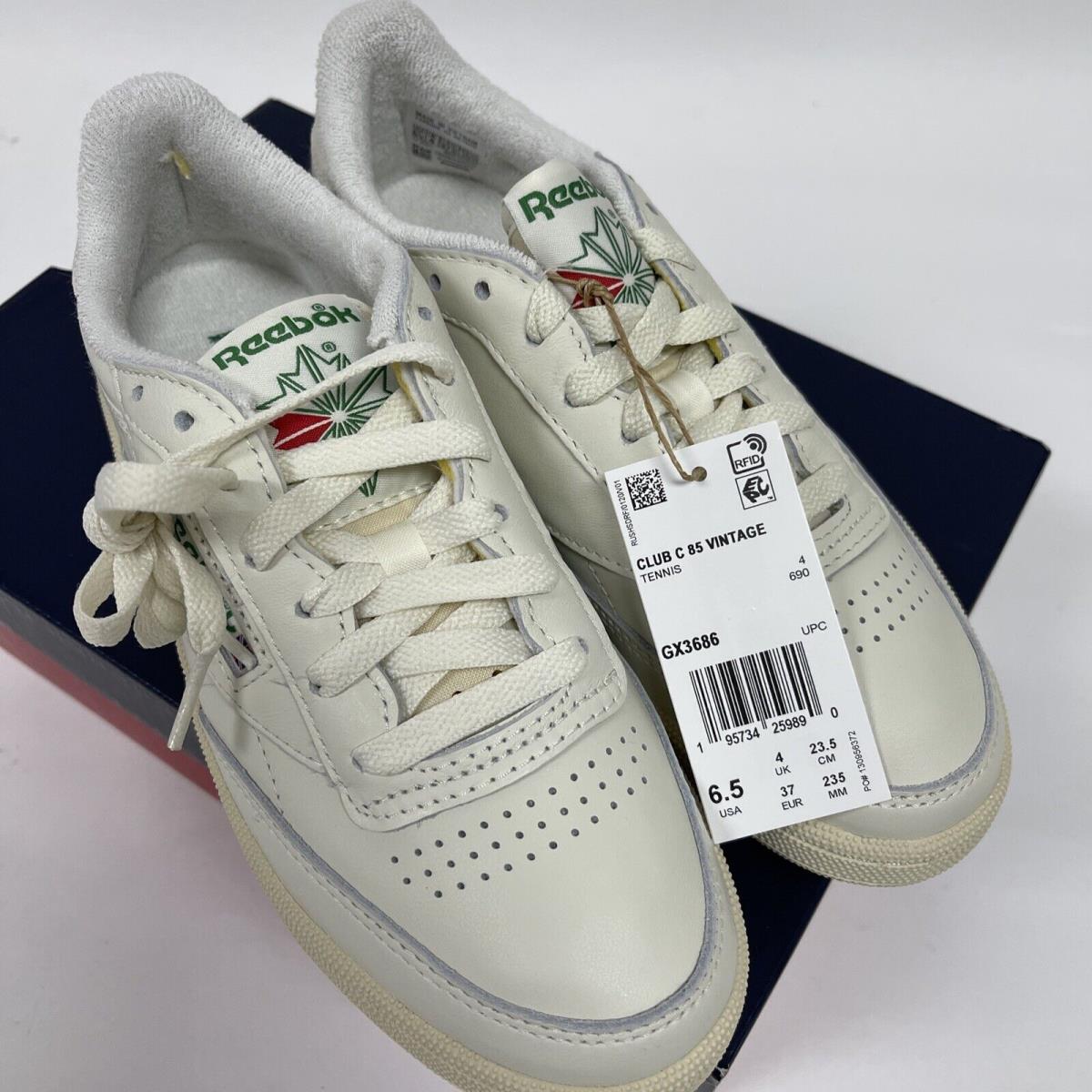 Reebok Womens Club C 85 Vintage Chalk/alabaster/green Tennis Shoes Choose Sz