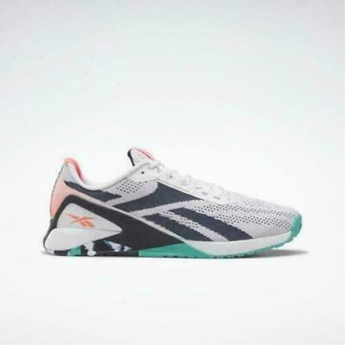 Reebok Men`s Nano X1 Training Sneaker FZ5680 White/gray/teal Size 11M