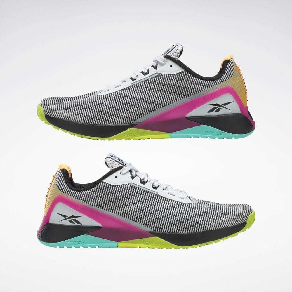 Reebok Women Nano X1 Grit Sneakers H02865 White/core Black/pursuit Pink Size 5M