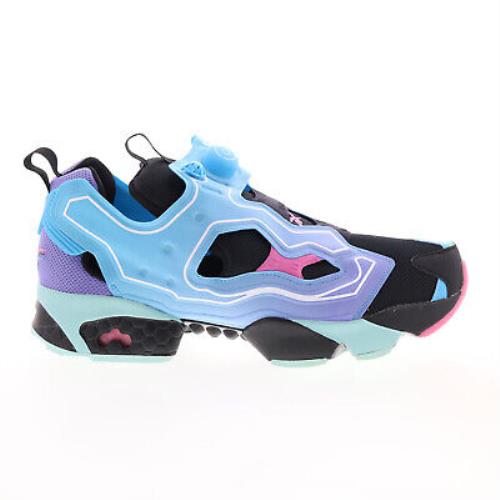 Reebok Instapump Fury OG Mens Black Canvas Lifestyle Sneakers Shoes 11.5 - Blue