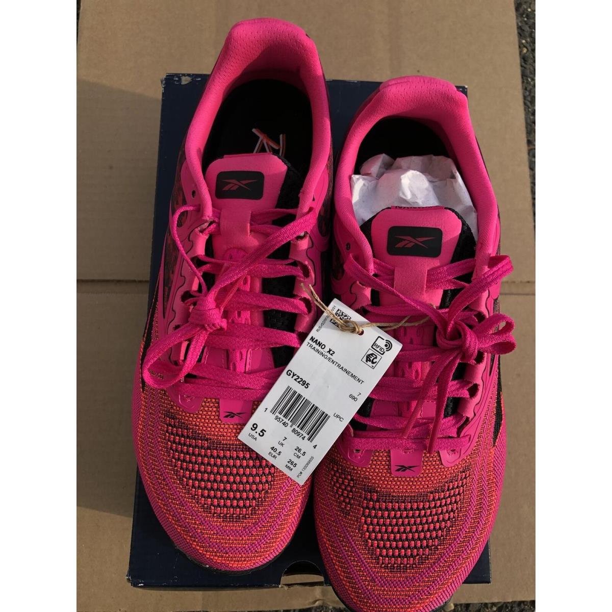 Reebok Women`s Nano X2 Training Shoe Proud Pink/core Black/chalk GY2295 Size 9.5