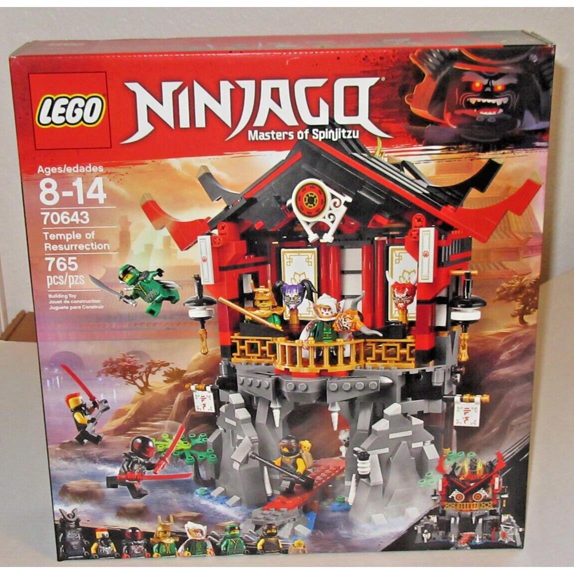 Lego 70643 Ninjago Temple OF Resurrection Retired Nisb 3 Oni Masks Harumi