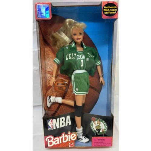 Nrfb Vintage 1998 Nba Barbie Boston Celtics 20716 Mattel Team Uniform Basketball