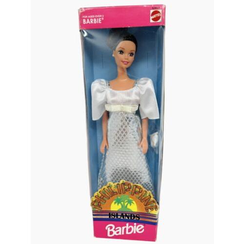 1997 Philippines Islands Barbie White Dress Silver Skirt 63819 Foreign Issue