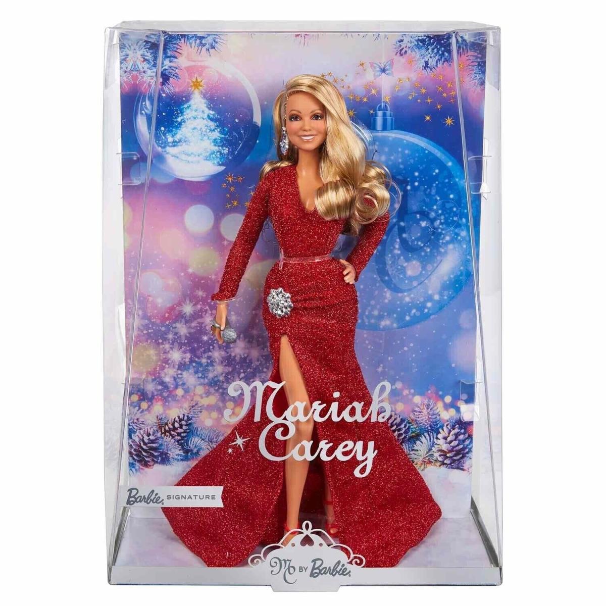 IN Hand Mariah Carey Holiday Christmas Signature Barbie in Red Dress - HJX17
