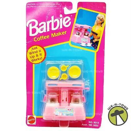 Barbie Coffee Maker Doll Accessory 1992 Mattel No. 9313 Nrfp