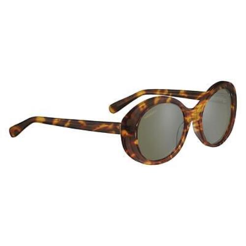 Serengeti Bacall Sunglasses Women`s Shiny Tortoise Havana Mineral 555nm