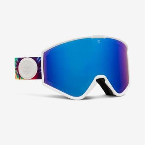 Electric Kleveland 2021 Goggles Tie Dye Blue Chrome