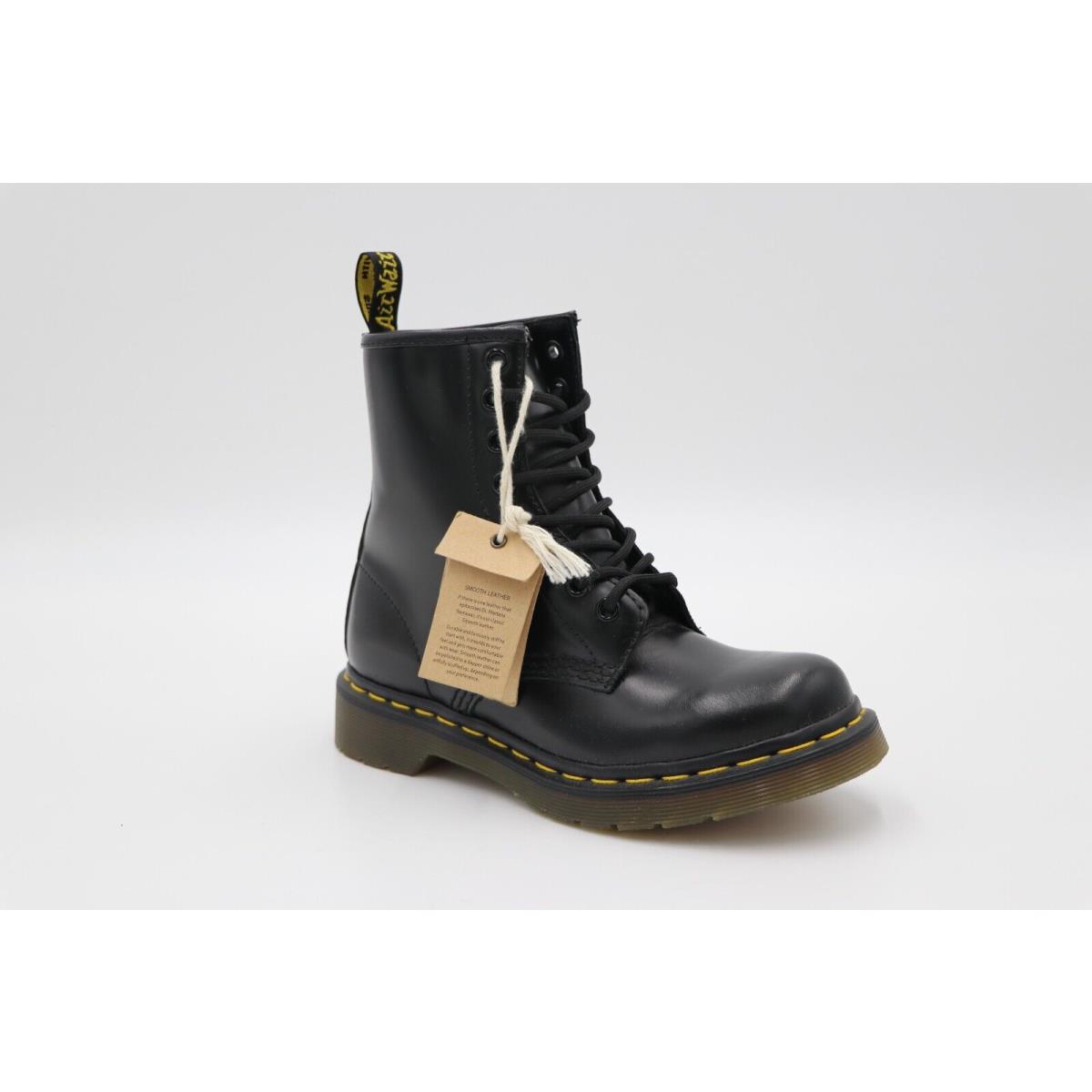 Dr. Martens 1460 Women`s Smooth Leather Lace Up Boots Black