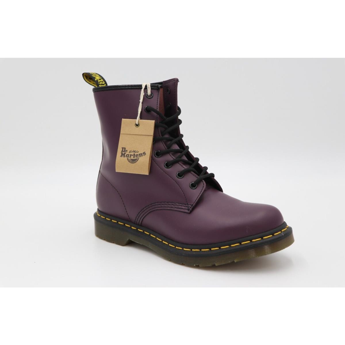Dr. Martens 1460 Women`s Smooth Leather Lace Up Boots Purple