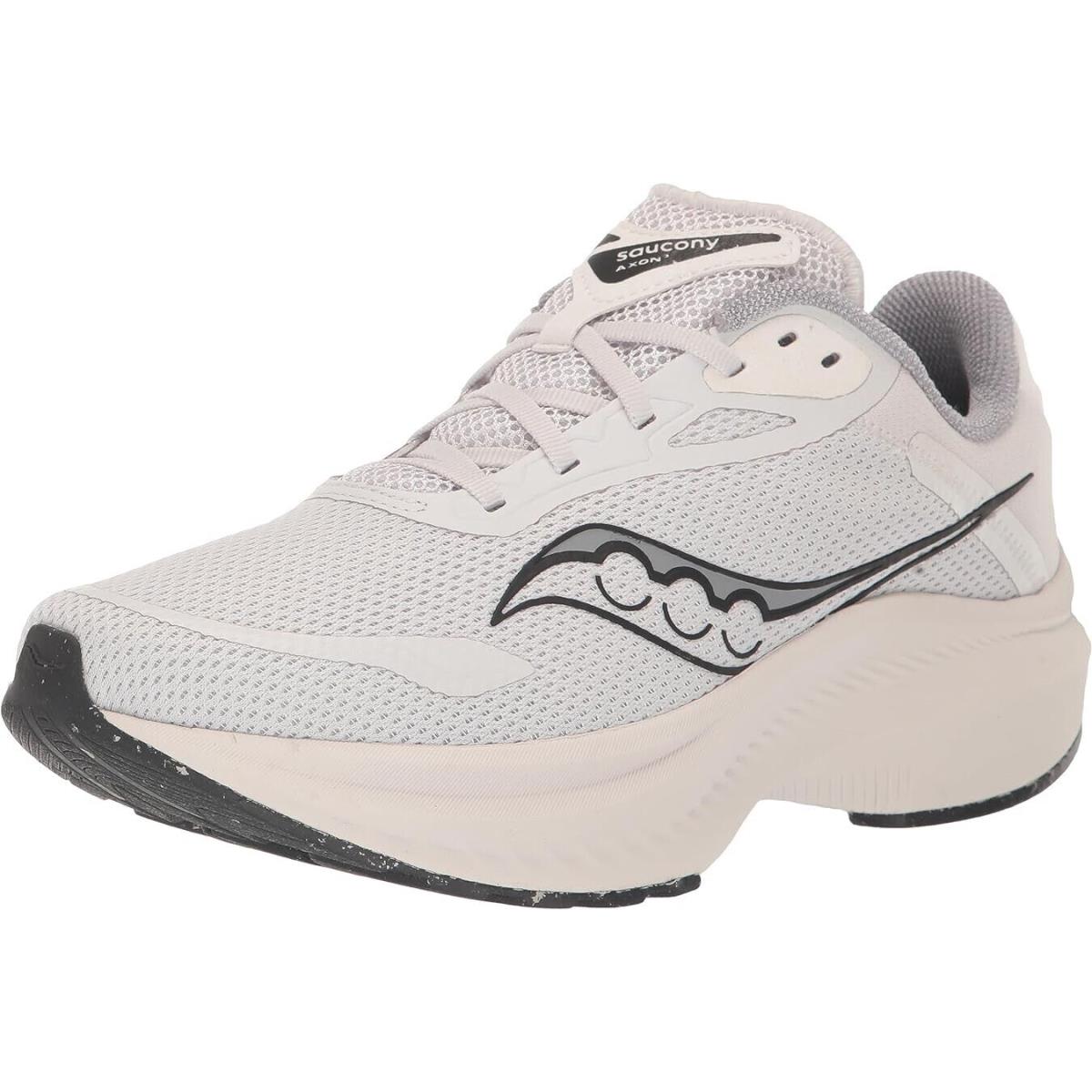 Saucony Women`s Axon 3 Sneaker Fog/black 9