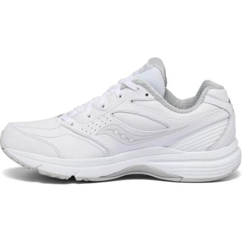 Size 8.5 - Saucony Women`s Integrity Walker 3 Walking Shoe 8.5 Wide - White