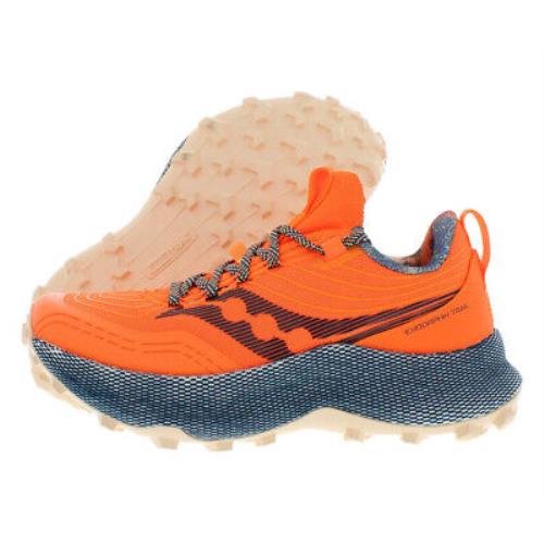 Saucony Endorphin Trail Womens Shoes Size 7.5 Color: Orange/grey