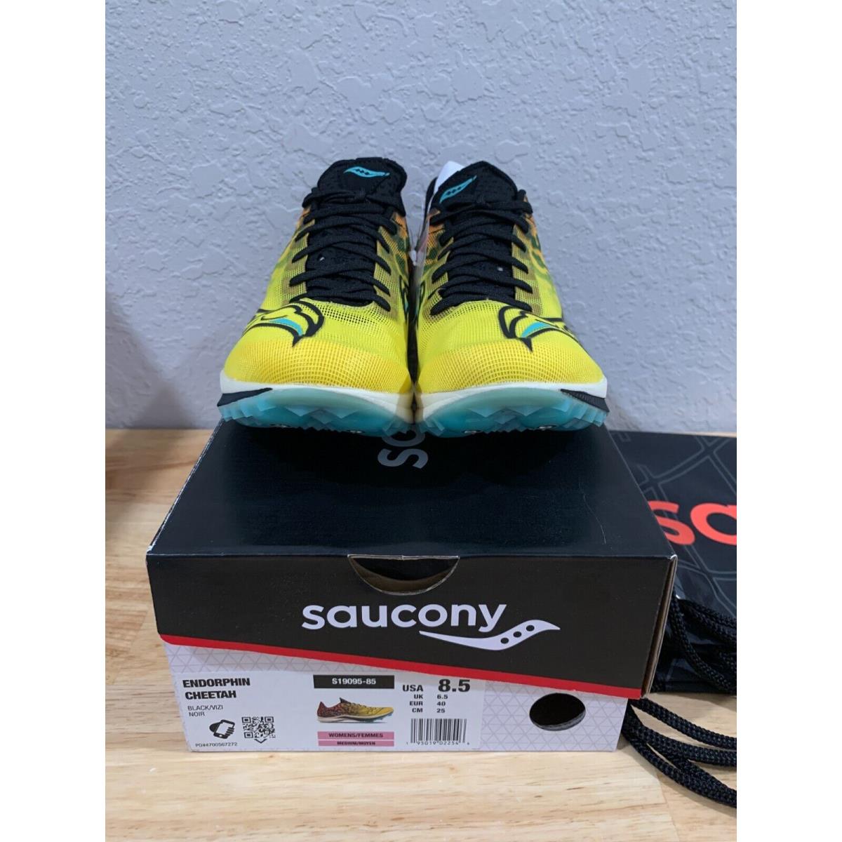 Saucony Endorphin Cheetah Women`s Running Shoes Black US 8.5 S19095-85
