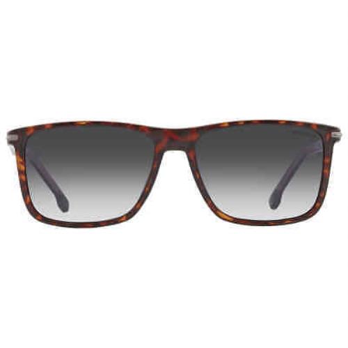 Carrera Grey Shaded Rectangular Men`s Sunglasses Carrera 298/S 0086/9O 57
