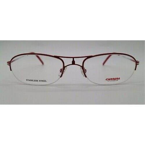 Carrera CA7551 Red Okz Metal Semi Rim Eyeglasses Frame 54-19-135 RX