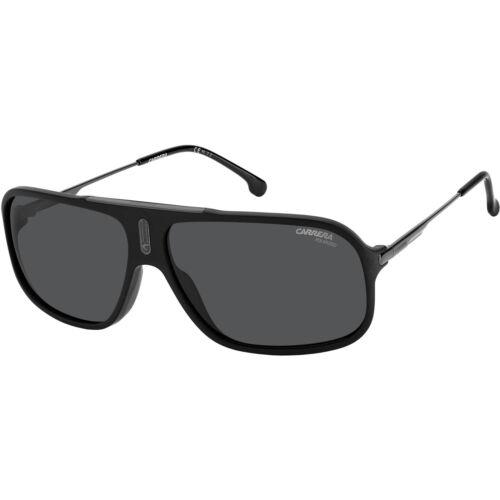 Carrera Unisex Sunglasses Matte Black Full Rim Frame Grey Lens Cool 65/S 0003/M9 - Frame: Matte Black, Lens: Grey
