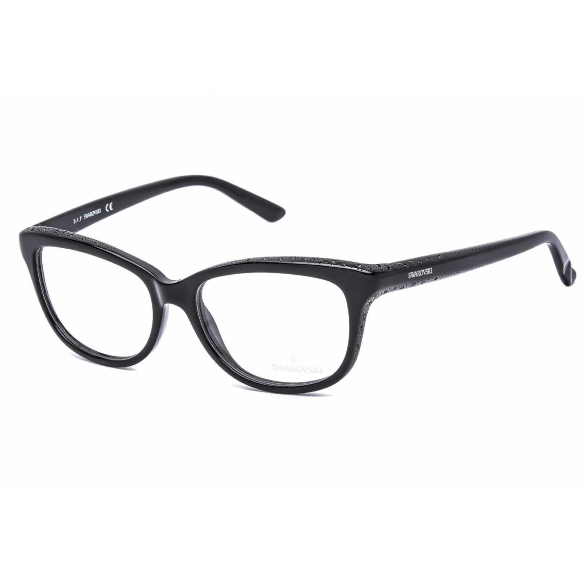 Swarovski SK5100 001 Cat Eye Shiny Black Eyeglasses