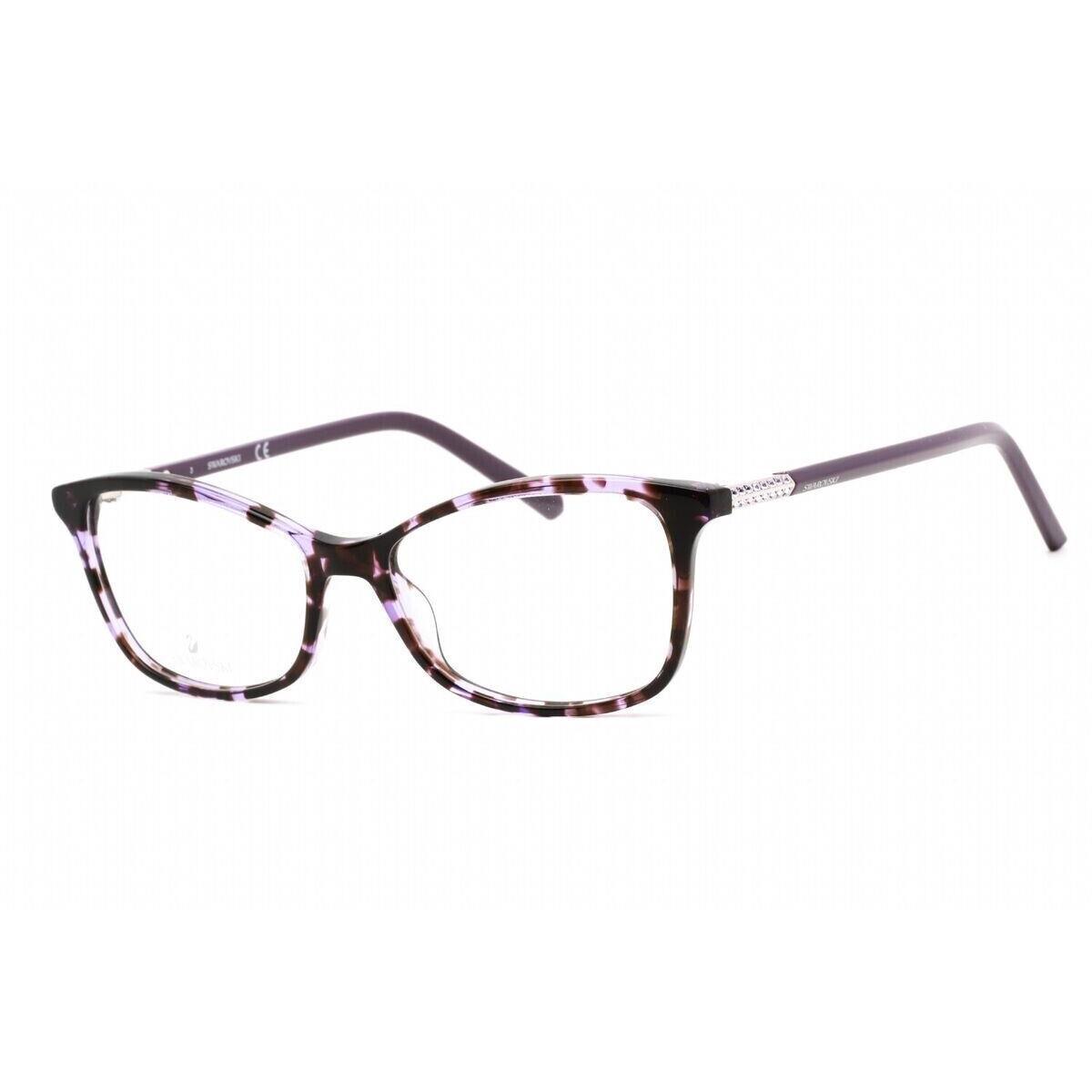 Swarovski SK5239 055 Cat Eye Colored Havana Eyeglasses